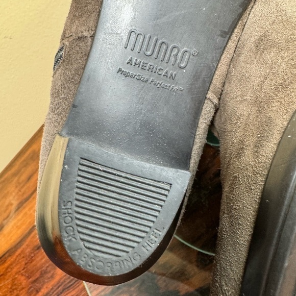 Munro Alfie Bootie in Greige Suede - Picture 14 of 15